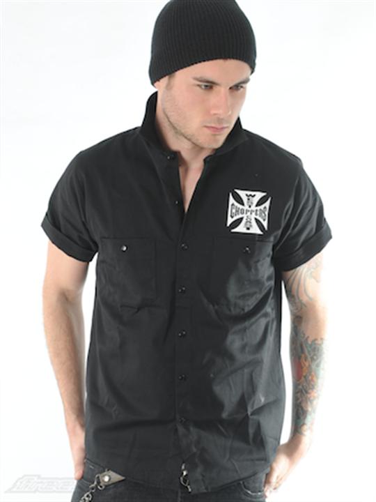 Foto Camisa de trabajo OG Cross West Coast Choppers Negro