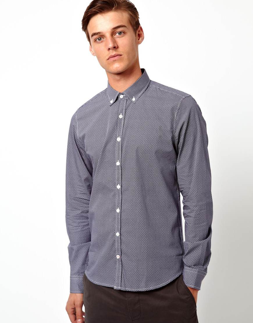 Foto Camisa estampada de Vito Azul marino