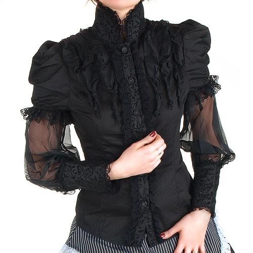 Foto Camisa gótica victoriana