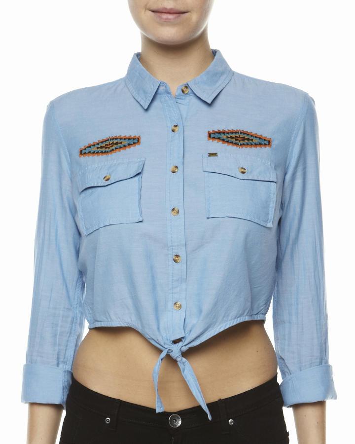 Foto Camisa Logan De Obey - Azul Claro