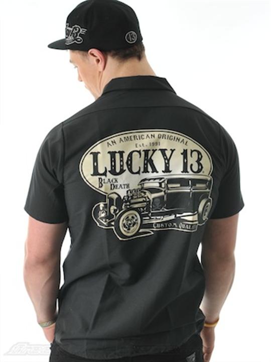 Foto Camisa Lucky 13 American Original negro