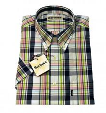 Foto Camisa manga corta cuadros azules barbour M
