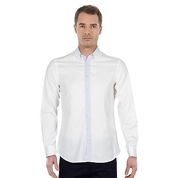 Foto Camisa manga larga Hackett White Twill Multi Trim