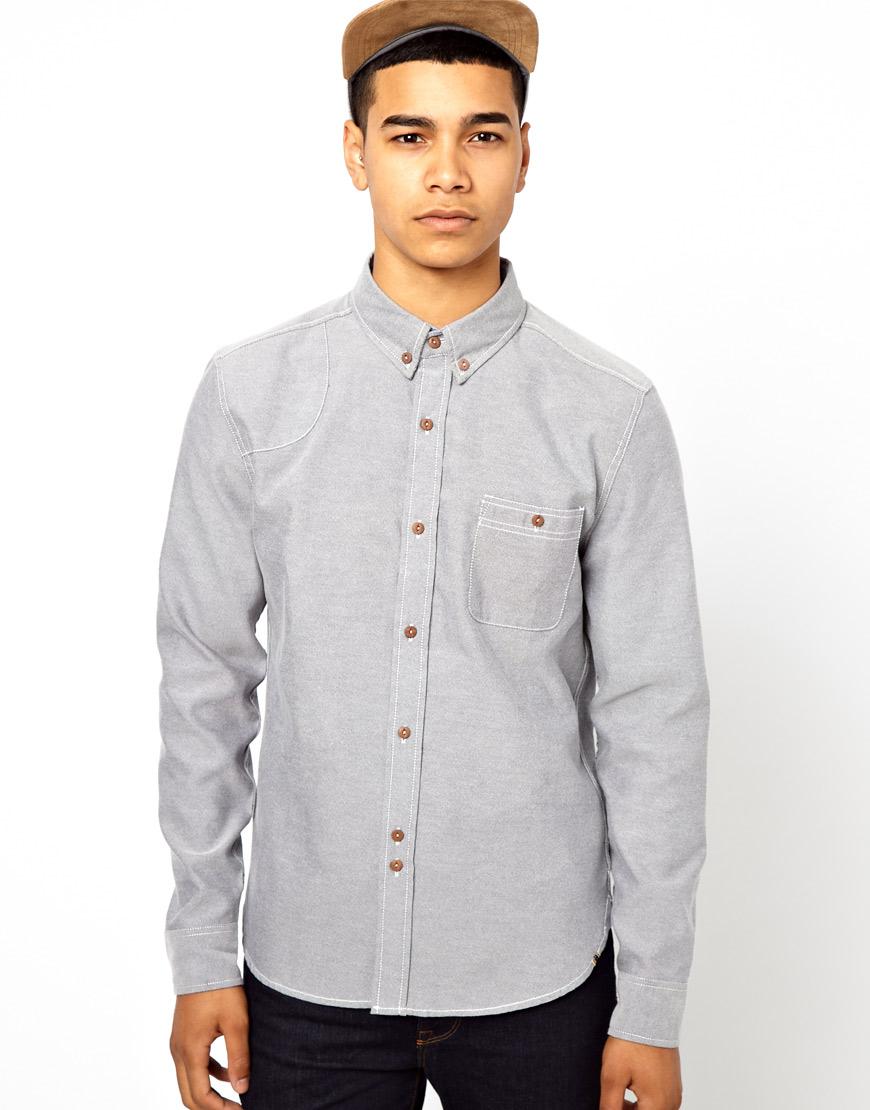 Foto Camisa Oxford de Bellfield Gris