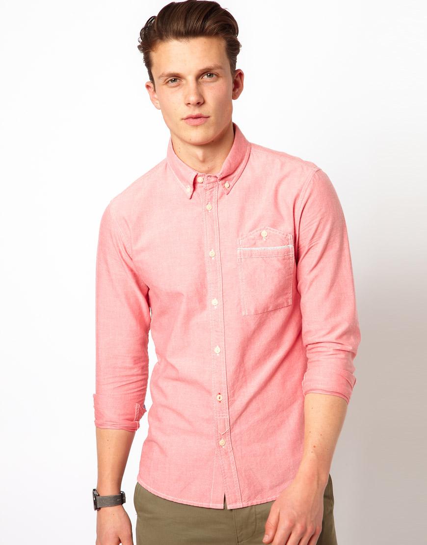 Foto Camisa Oxford de Voi Rojo