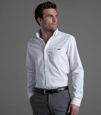 Foto Camisa Oxford hombre manga larga