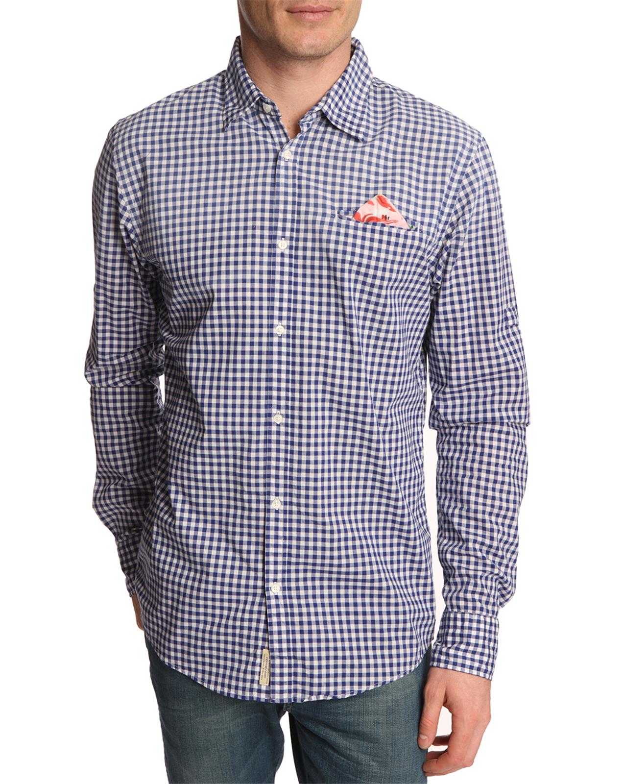 Foto Camisa pocket vichy azul