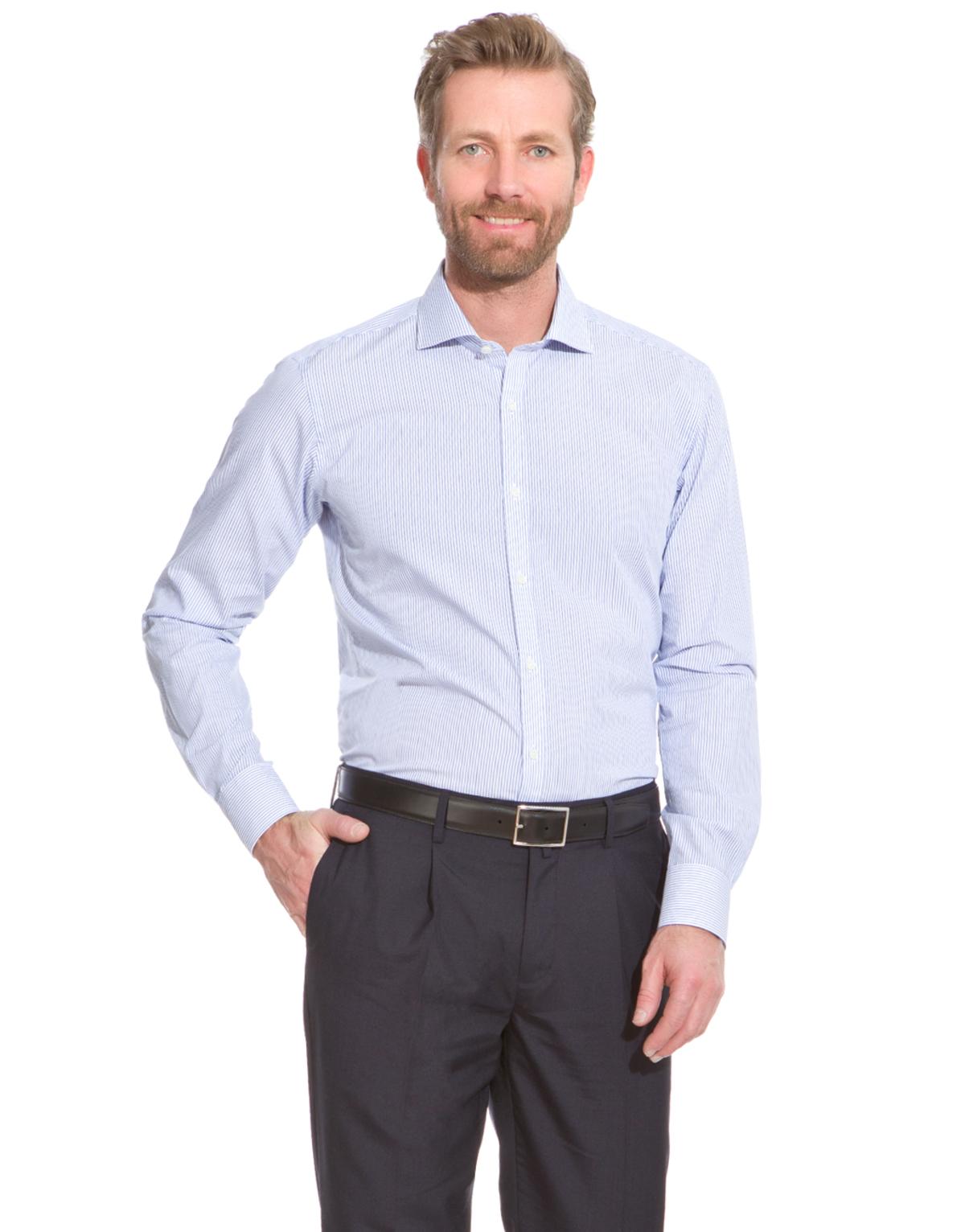Foto CAMISA RAYA FINA BICOLOR