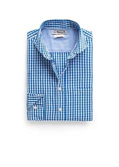 Foto Camisa Slim-Fit Cuadro Vichy azul royal H.E. by MANGO