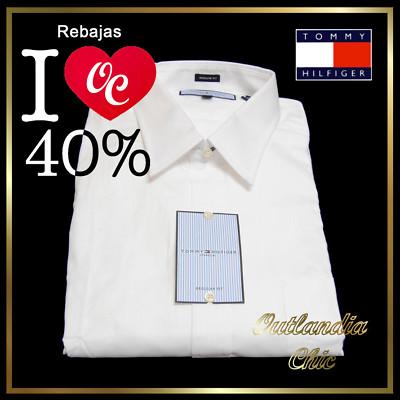 Foto Camisa Tommy Hilfiger Hombre Mod.ithaca Blanca Talla Xxl