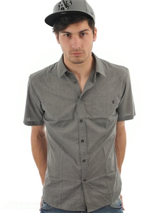Foto Camisa Volcom Ex Factor Heather Shadow gris