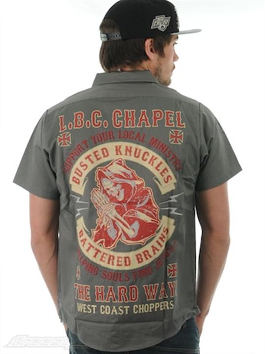 Foto Camisa West Coast Choppers Chapel Gris