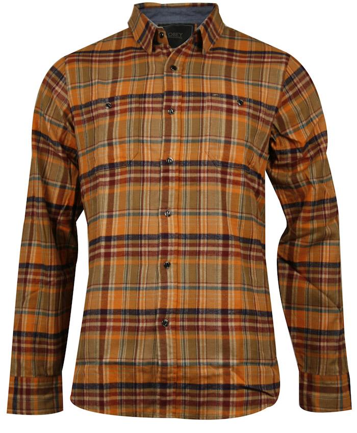 Foto Camisas OBEY cedar creek Burnt Orange