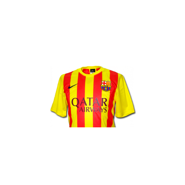 Foto Camiseta 2ª Equipacion Réplica FC Barcelona 2013/14 Chico m/c (8-15...