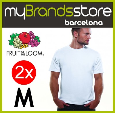Foto Camiseta · Pack De 2 · T-shirt ·  Fruit Of The Loom · Blanca · Talla ·  M