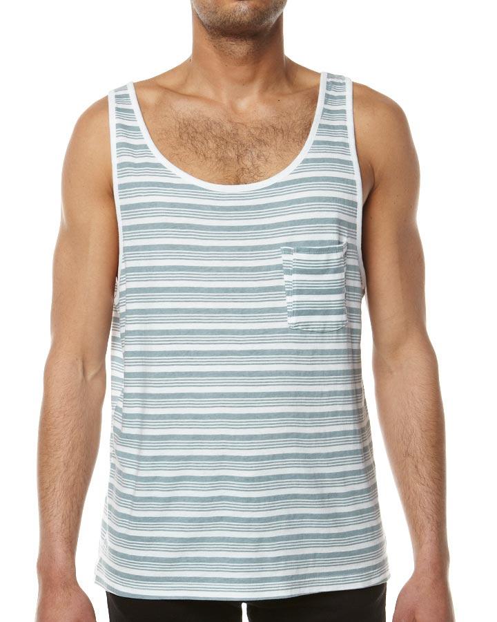 Foto Camiseta A Rayas Monterey De Design Against Culture - Azul Polvo