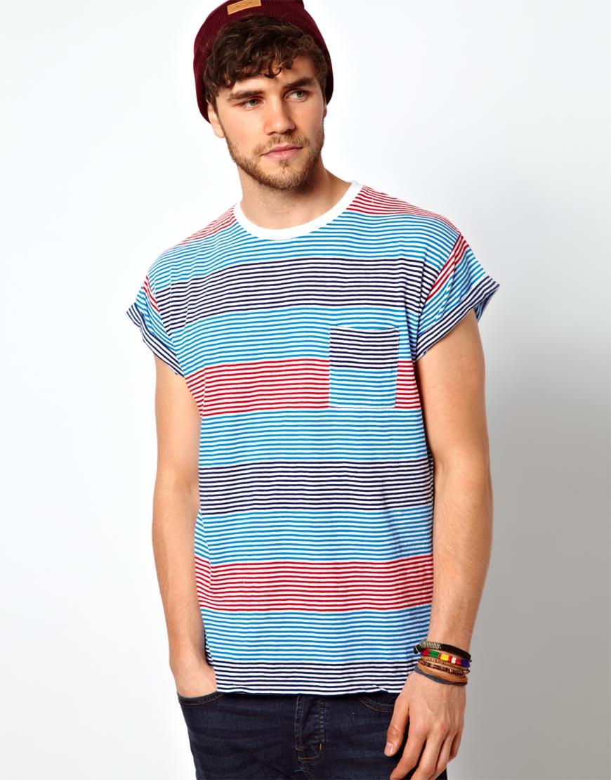 Foto Camiseta a rayas multicolor de Primark Azul