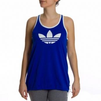 Foto CAMISETA ADIDAS AZUL LOGO TANK - Camisetas - Adidas - Tallas: 38,