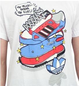 Foto CAMISETA ADIDAS BLANCA SNEAKER - Camisetas - Adidas - Tallas: XS,S,M,L,XL,