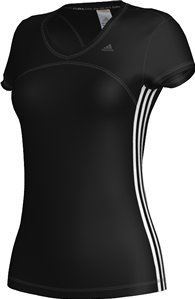Foto Camiseta adidas ct core tee · color negro/blanco · para mujer · ref: x19158 · talla l