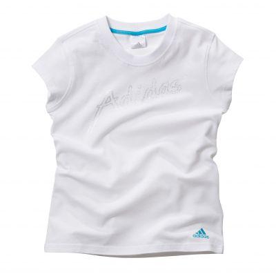 Foto Camiseta ADIDAS niña, logo brillante manga corta