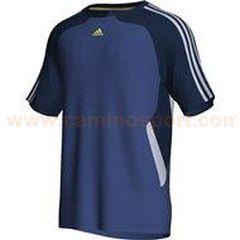 Foto camiseta adidas para hombre ref tee azulinten/gr (x22345)