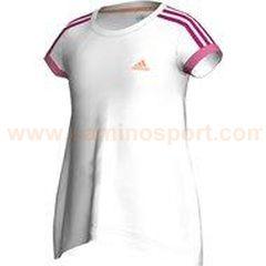 Foto camiseta adidas para niñas yg r tee blanco/ultra (x26328)
