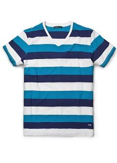 Foto Camiseta Algodón Rayas ink H.E. by MANGO