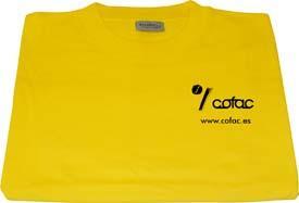 Foto Camiseta algodon 100% cofac xl-amarillo