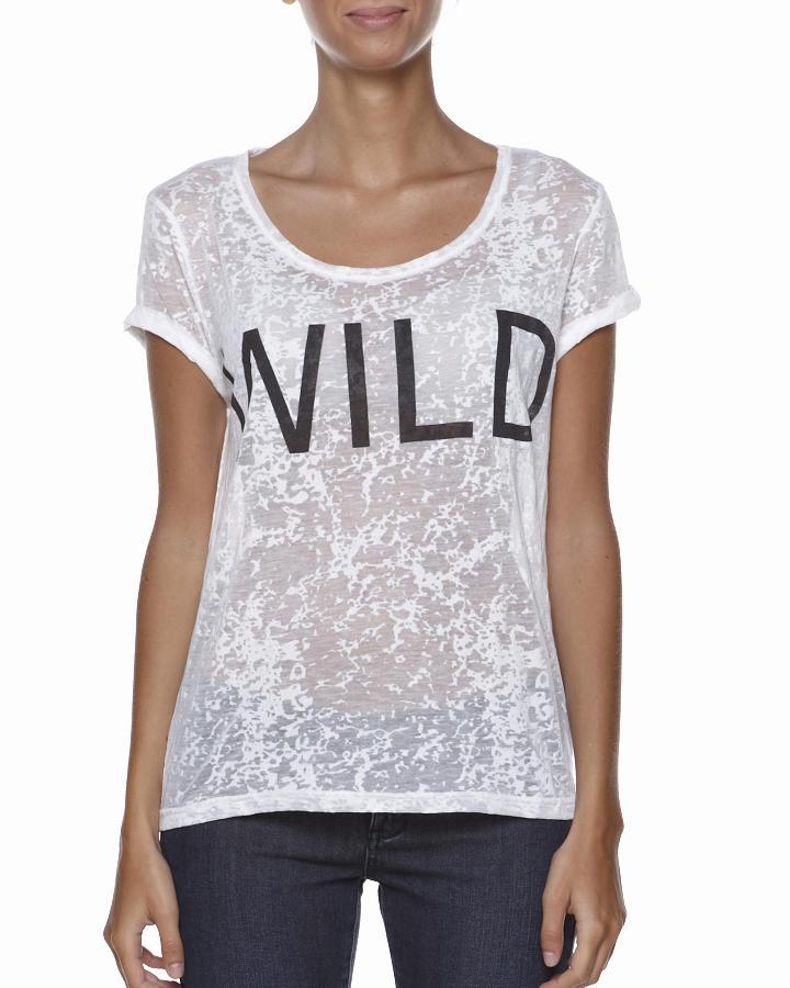 Foto Camiseta Alma Burnout De Only - Blanco