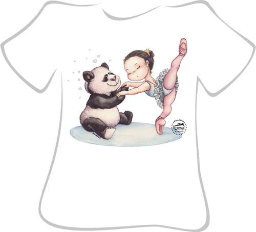 Foto Camiseta Ballet So Dança - Ref. 139 Dina Nina with Panda