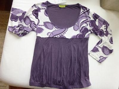 Foto Camiseta Berenjena  Talla L 42, Fabulosa Caida. Hhg