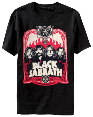 Foto Camiseta Black Sabbath - Red Flames, 3x3 in.