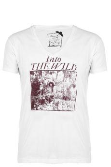 Foto Camiseta blanca estampada