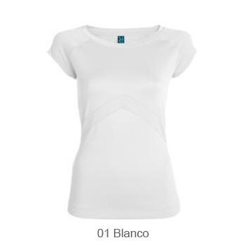 Foto Camiseta blanca tecnica de mujer manga corta 0324 SHARA
