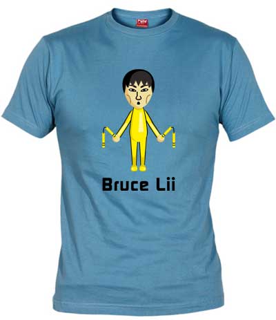 Foto camiseta bruce lii amarillo