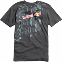 Foto camiseta casual fox red bull x fighters charcoal