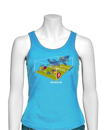 Foto Camiseta chica tirantes Pista Pádel by Kukuxumusu