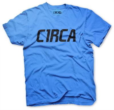 Foto Camiseta Circa Mainline Font Cyan Azul Logo Nueva Chico Skate Surf Punk