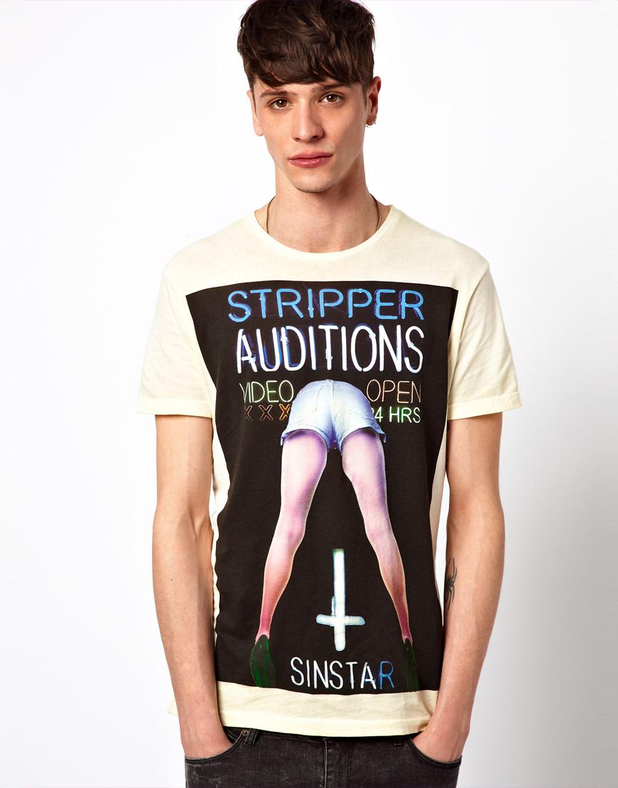 Foto Camiseta con estampado Auditions de Sin Star Amarillo