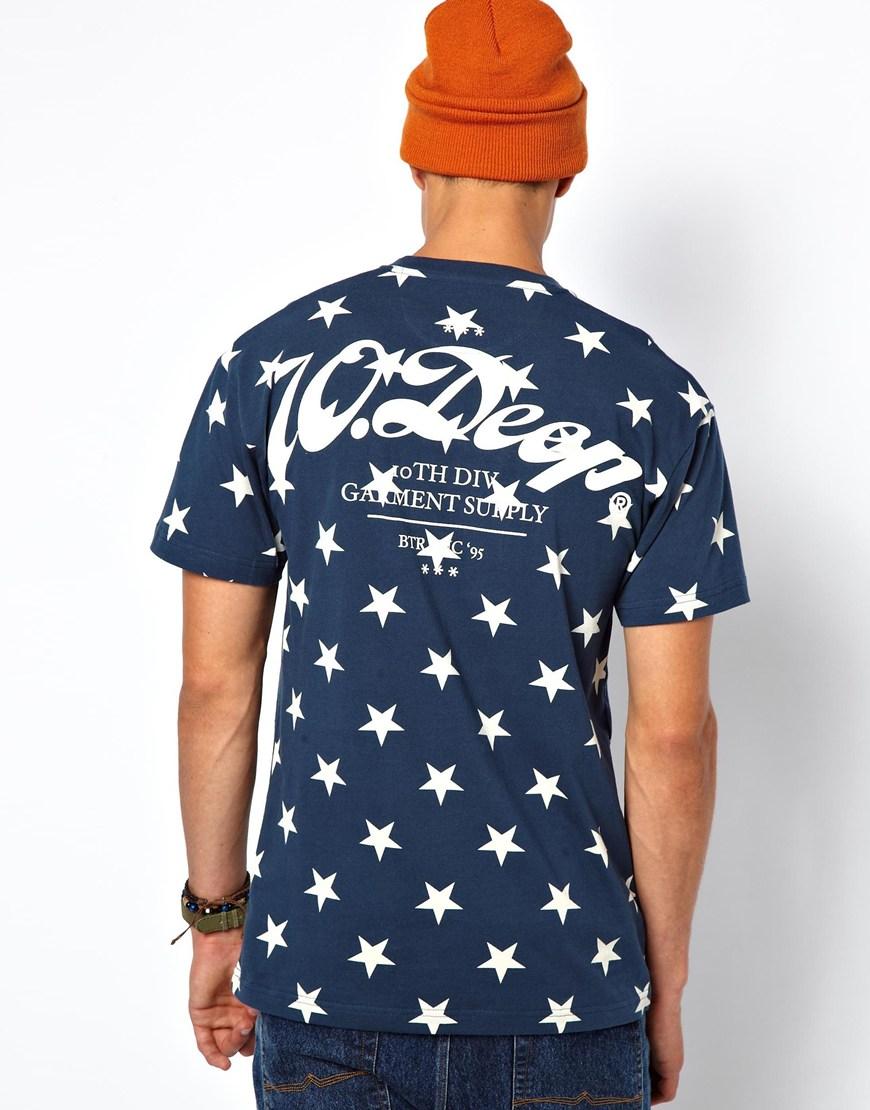 Foto Camiseta con estampado de estrellas y logo en la espalda Night Work...