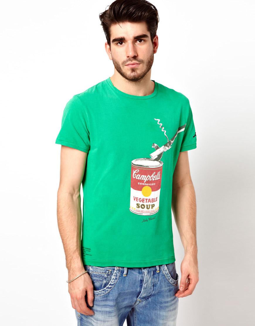 Foto Camiseta con estampado de lata de sopa Campbell de Andy Warhol de P...