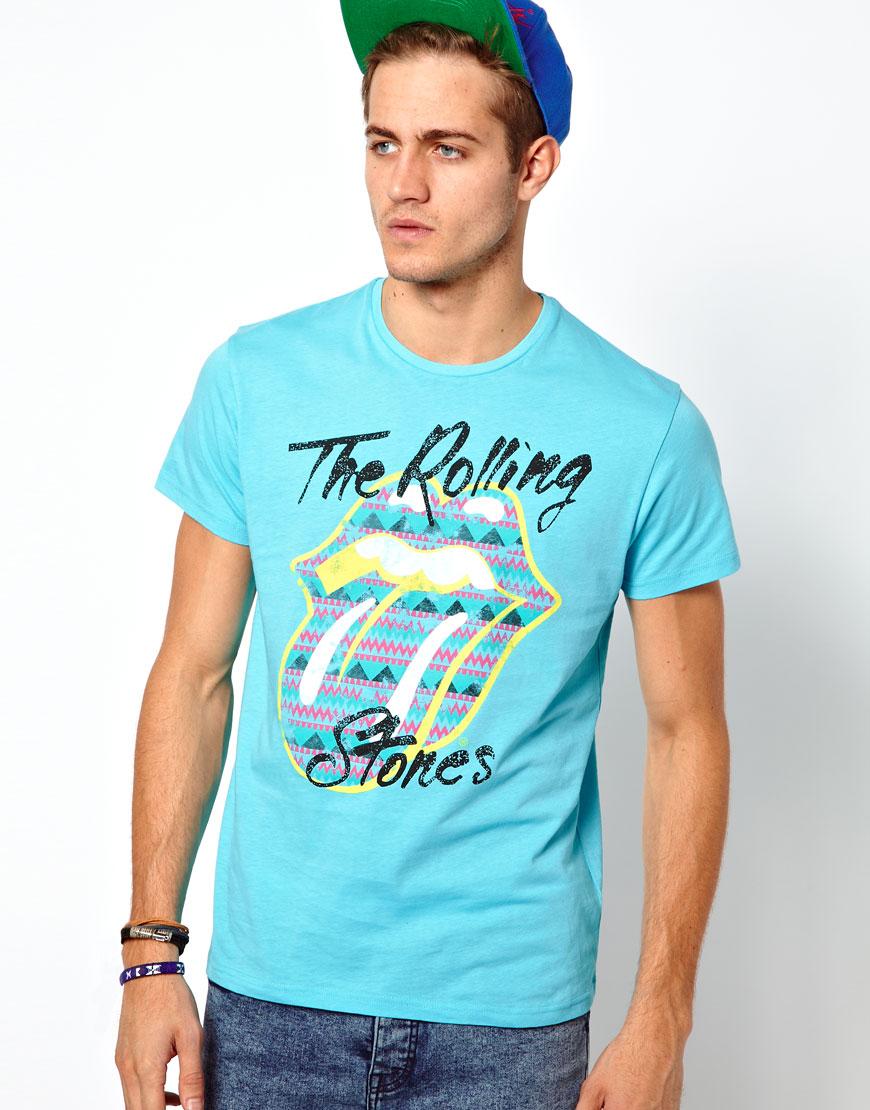 Foto Camiseta con estampado de los Rolling Stones de Primark Aqua