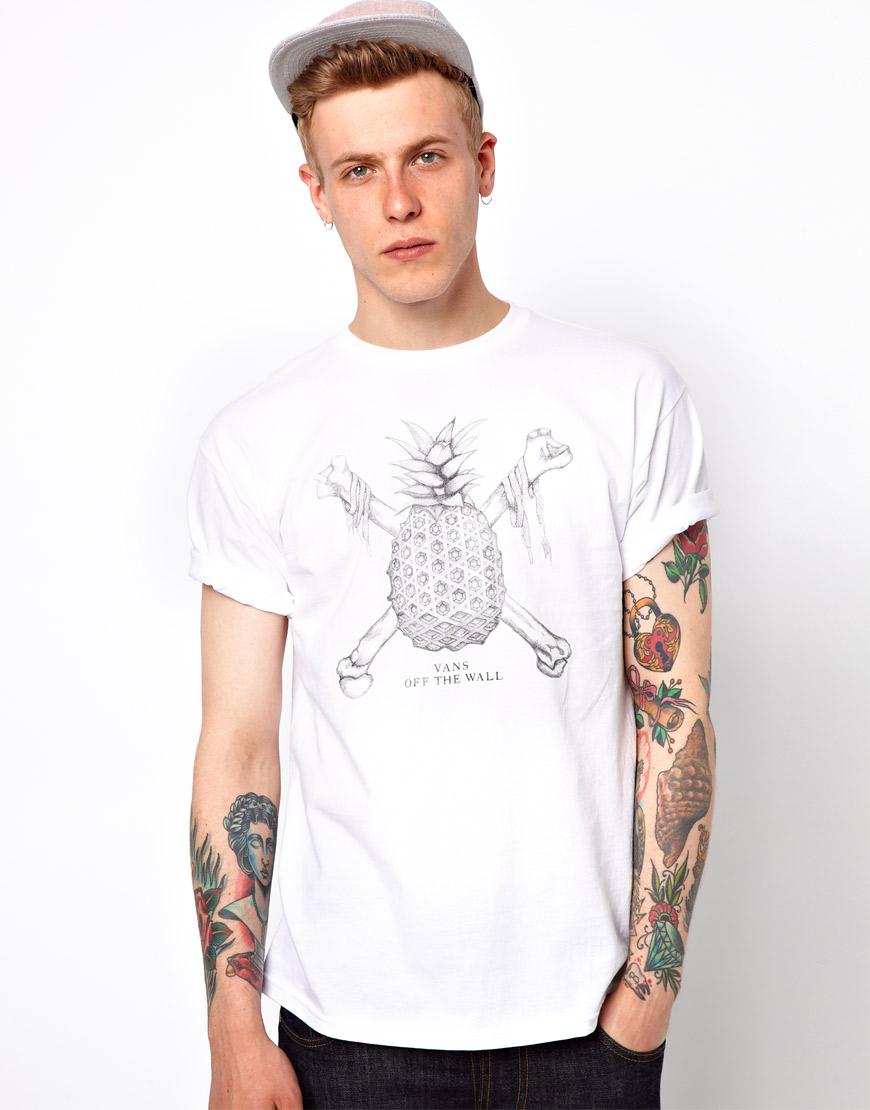 Foto Camiseta con estampado de piña y huesos de Vans Blanco