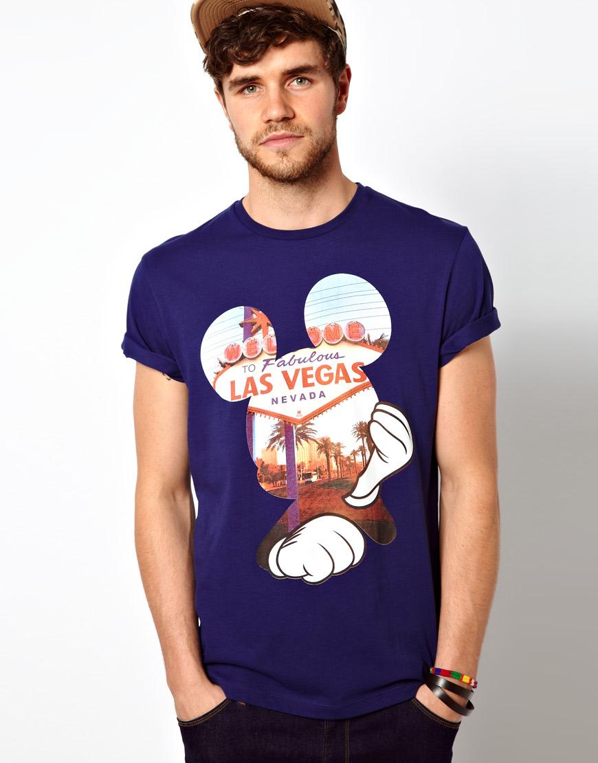 Foto Camiseta con estampado Mickey Vegas de Primark Azul marino