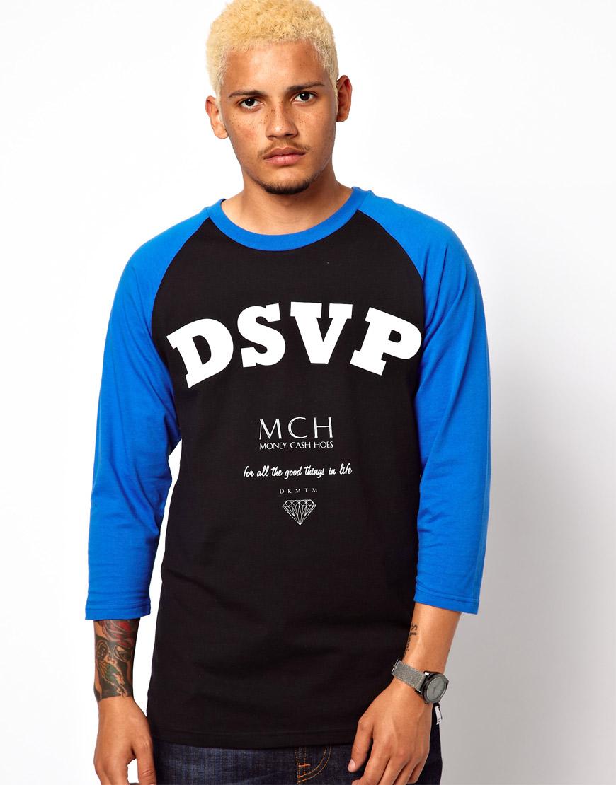 Foto Camiseta con mangas raglán 3/4 Money Cash Hoes de DRMTM Negro