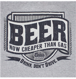 Foto Camiseta COORS Light Beer Cheaper Than Gas