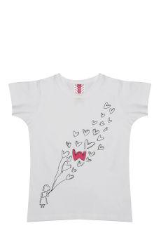 Foto Camiseta de algodón estampada niña