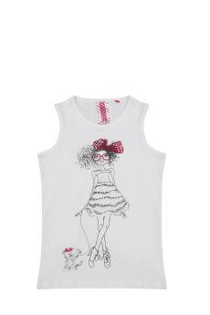 Foto Camiseta de algodón estampada niña