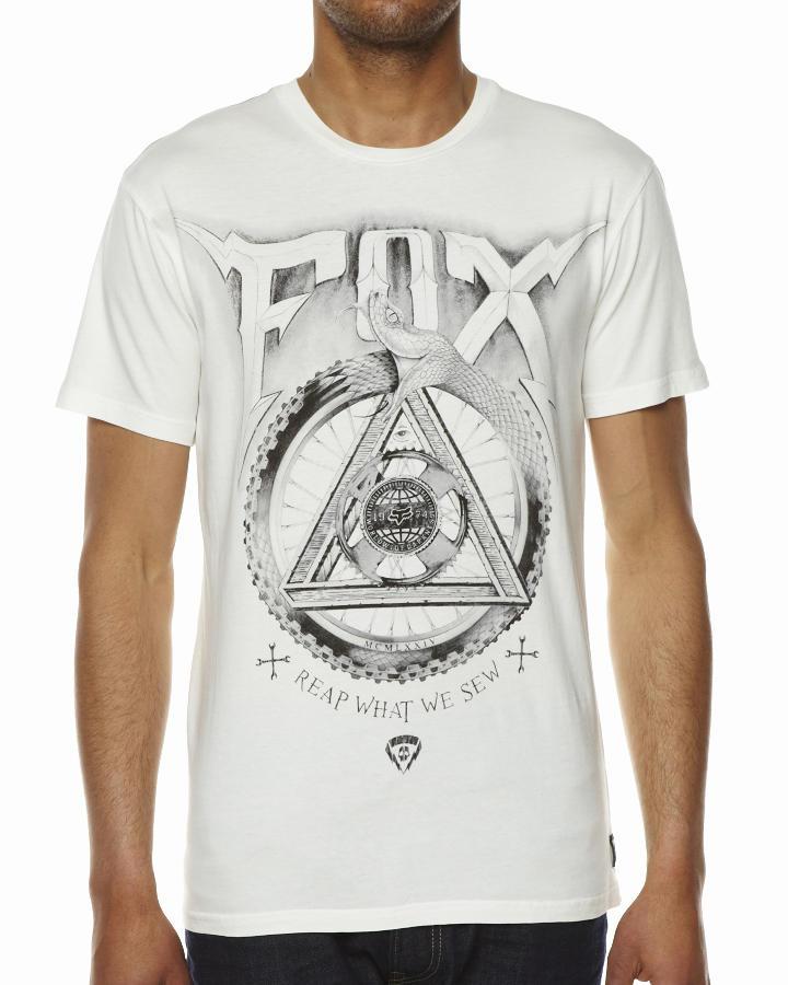 Foto Camiseta De Corte Ajustado Moto Cult De Fox - Blanco Vintage